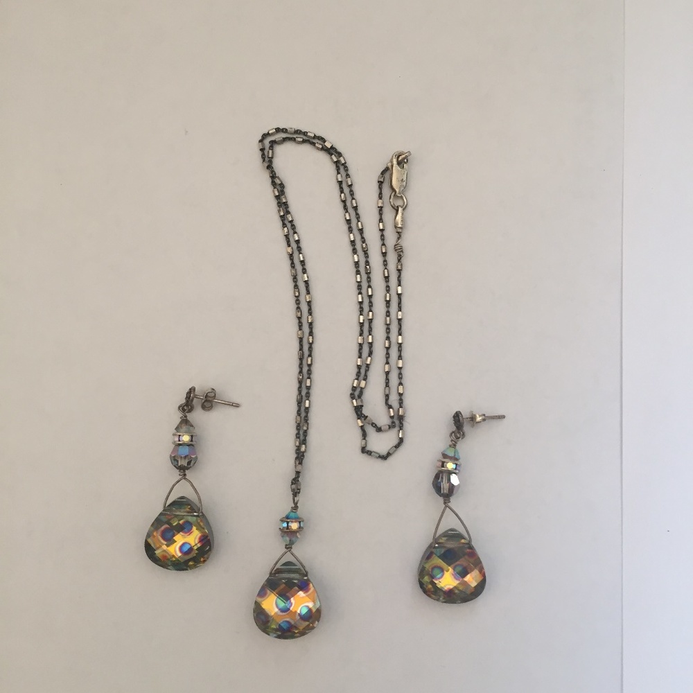 Necklace and earrings